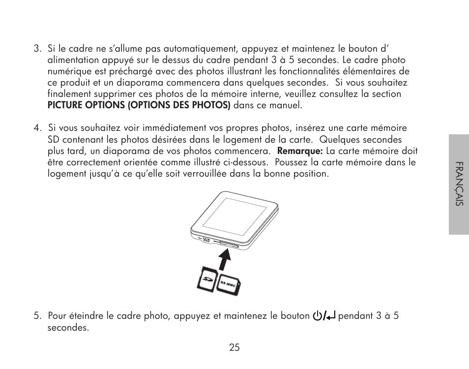 HP df300 Digital Picture Frame User Manual | Page 25 / 62