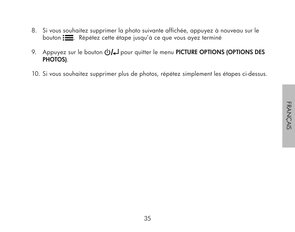HP df300 Digital Picture Frame User Manual | Page 35 / 62