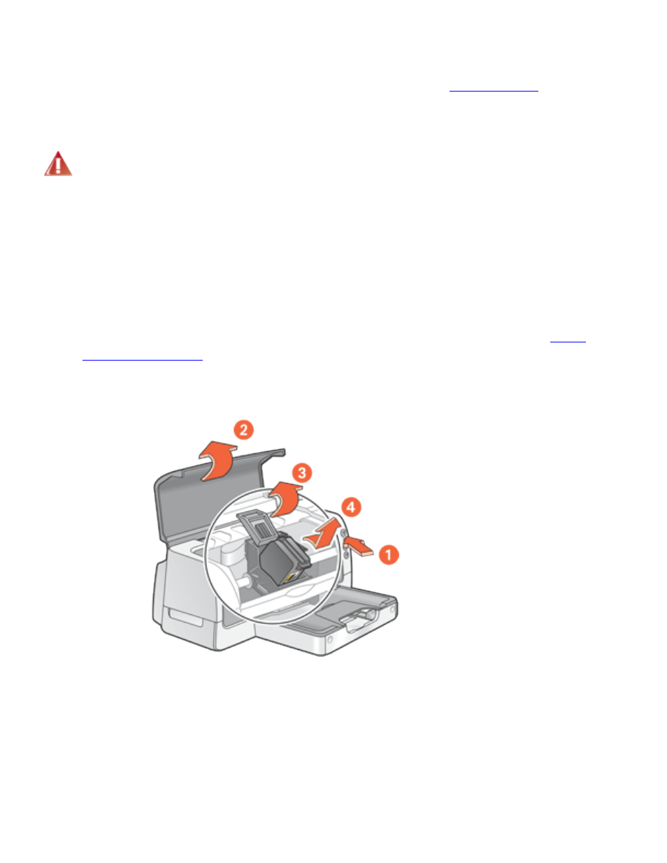 Replacing print cartridges, For installation instructions, see | HP Deskjet 6127 Color Inkjet Printer User Manual | Page 79 / 137