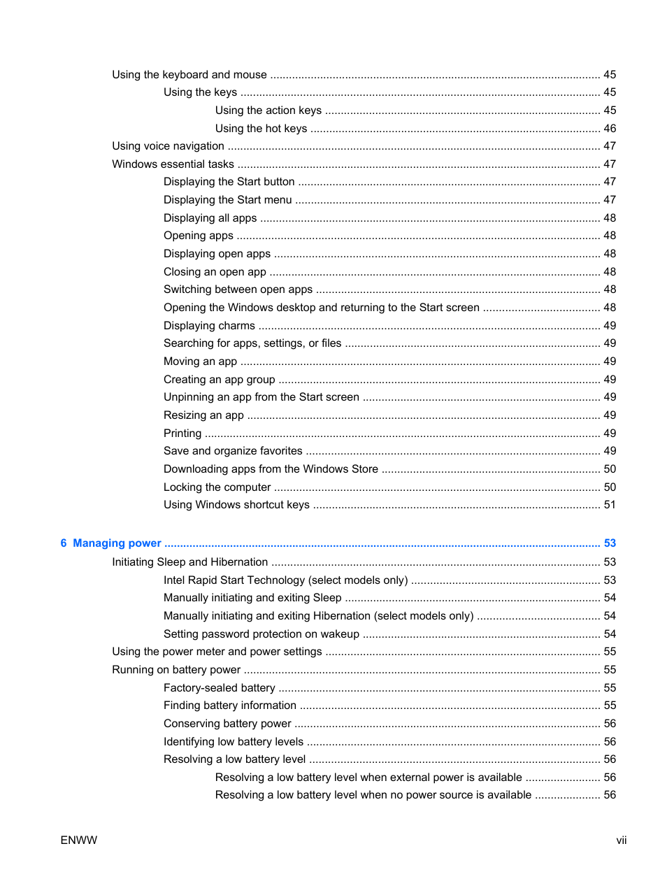 HP Spectre 13 Pro-Notebook PC User Manual | Page 7 / 89