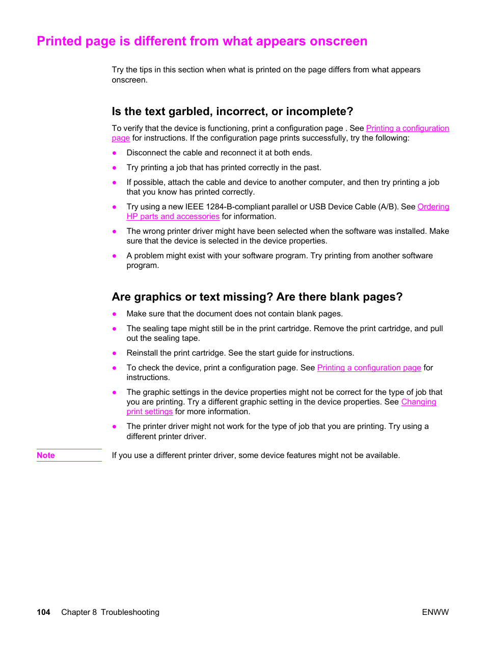 Is the text garbled, incorrect, or incomplete, For more information | HP LaserJet 3380 All-in-One Printer User Manual | Page 116 / 196