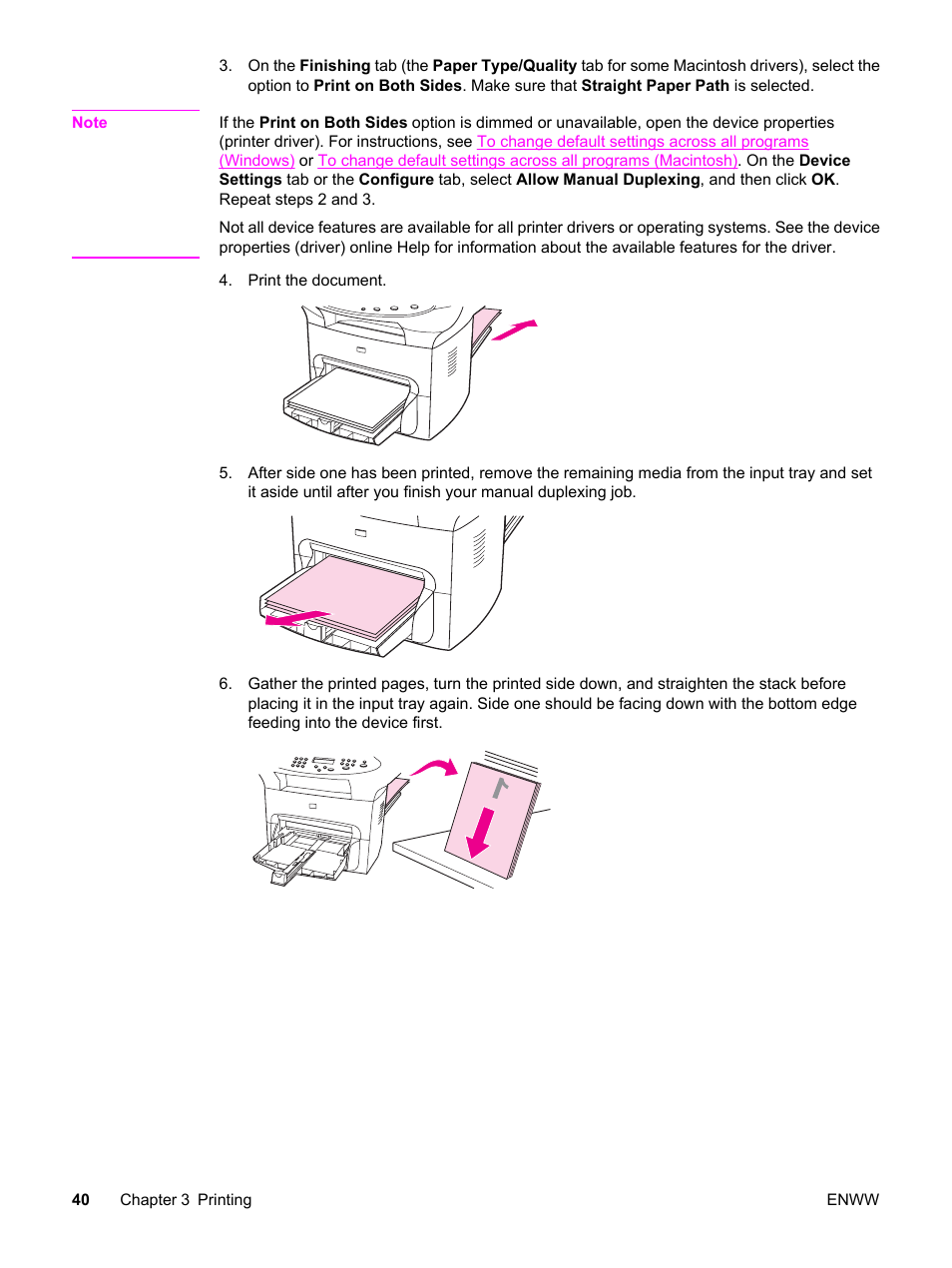 HP LaserJet 3380 All-in-One Printer User Manual | Page 52 / 196