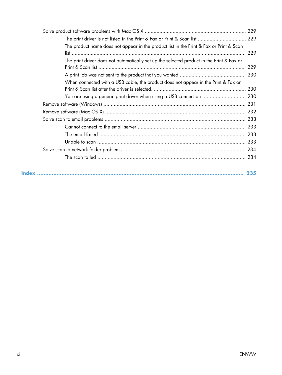 HP LaserJet Pro M521 Multifunction Printer series User Manual | Page 14 / 256