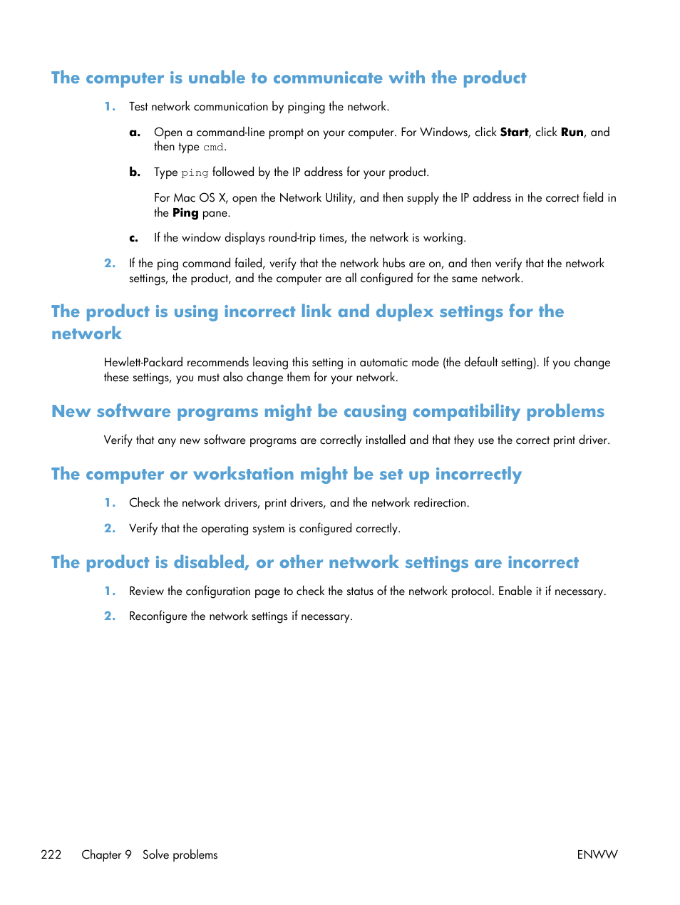 HP LaserJet Pro M521 Multifunction Printer series User Manual | Page 236 / 256