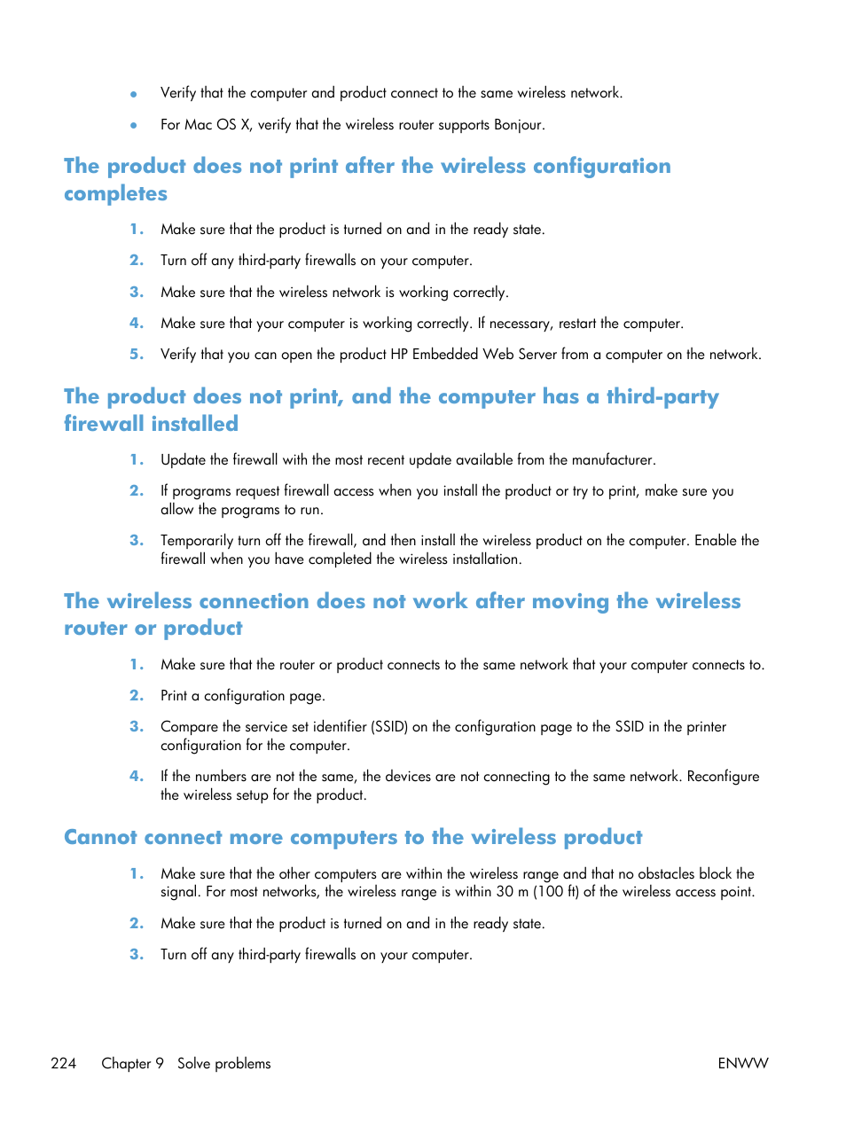 HP LaserJet Pro M521 Multifunction Printer series User Manual | Page 238 / 256