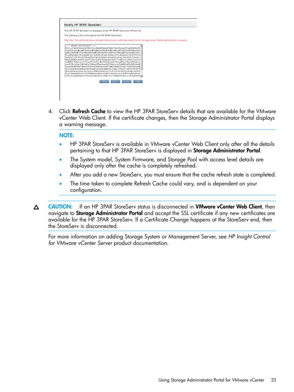 HP 3PAR Application Software Suite for VMware User Manual | Page 23 / 69