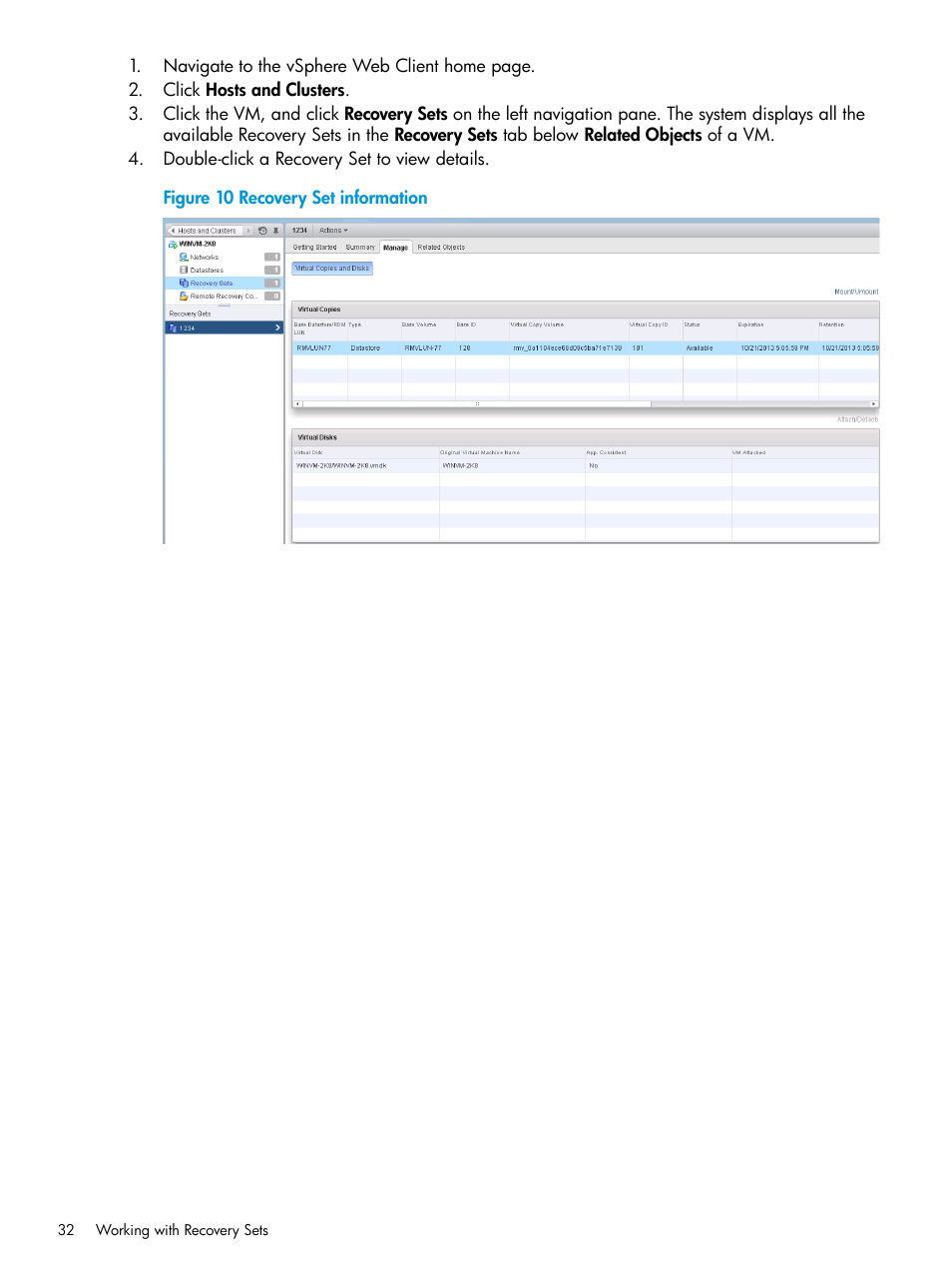 HP 3PAR Application Software Suite for VMware User Manual | Page 32 / 69