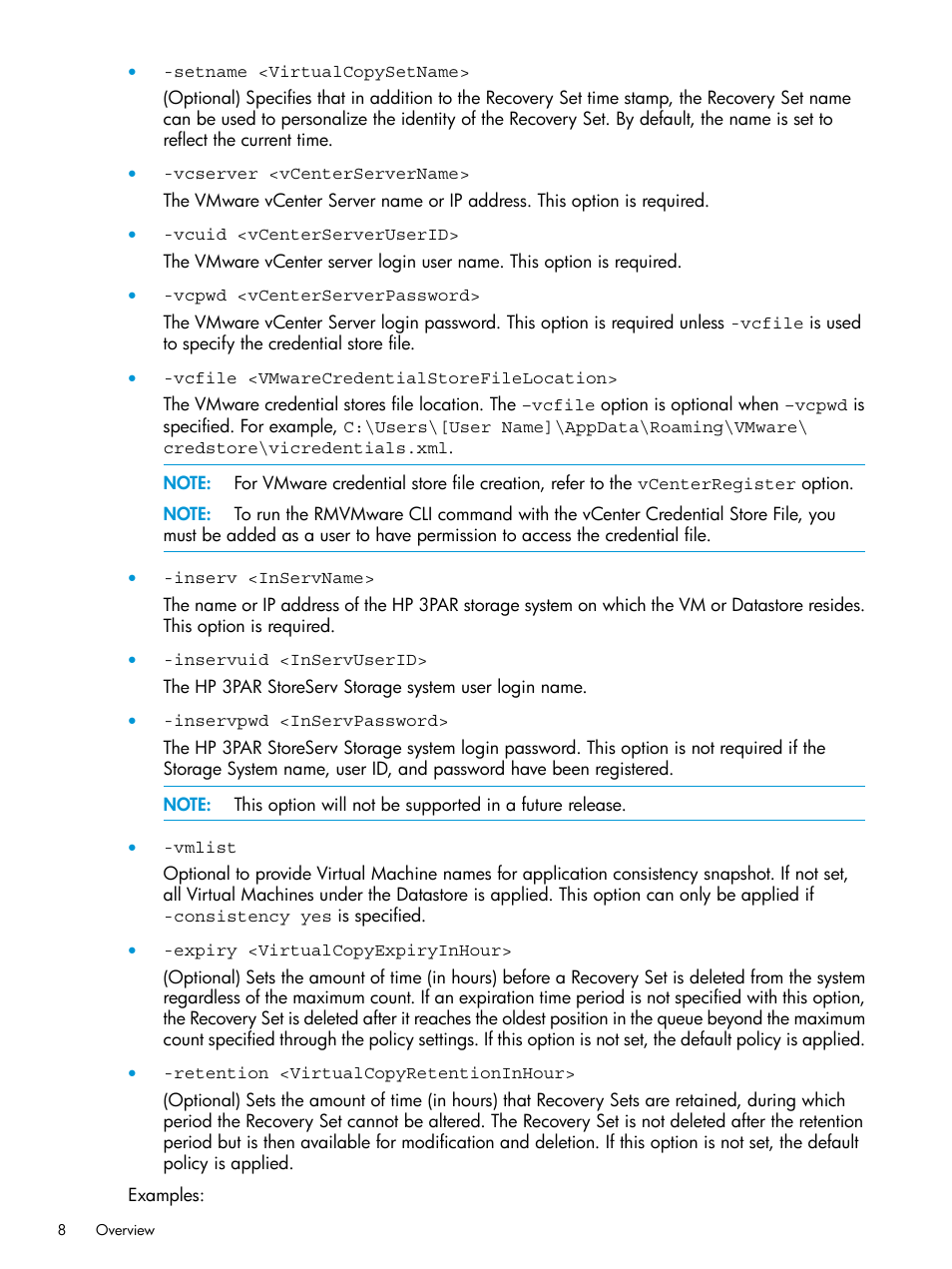 HP 3PAR Application Software Suite for VMware User Manual | Page 8 / 69