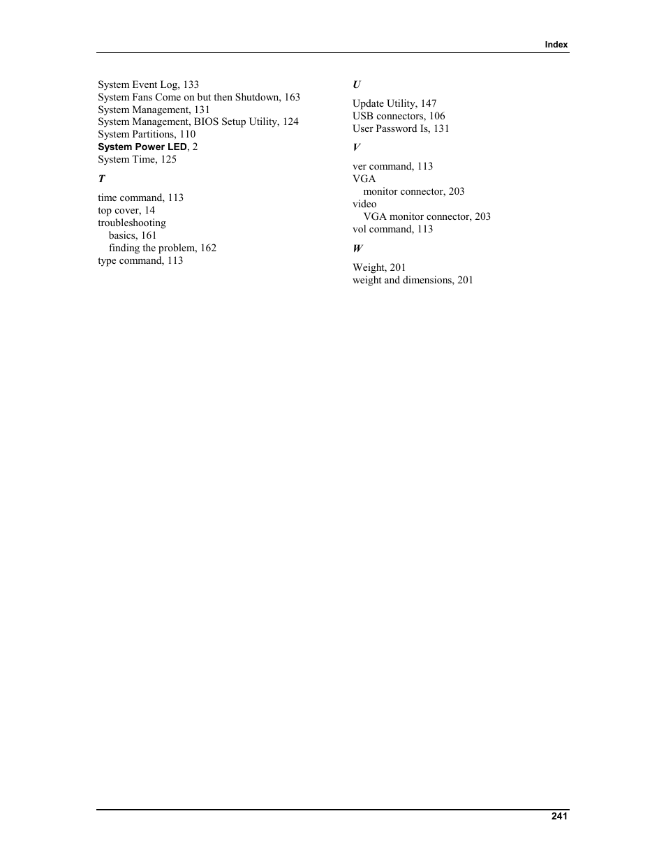 HP Integrity rx4610 Server User Manual | Page 249 / 249