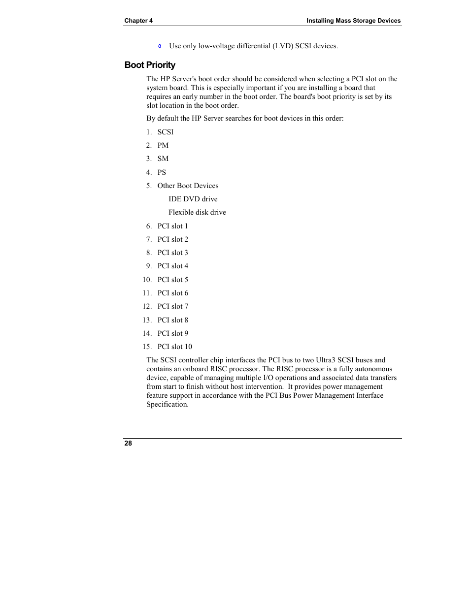Boot priority | HP Integrity rx4610 Server User Manual | Page 36 / 249