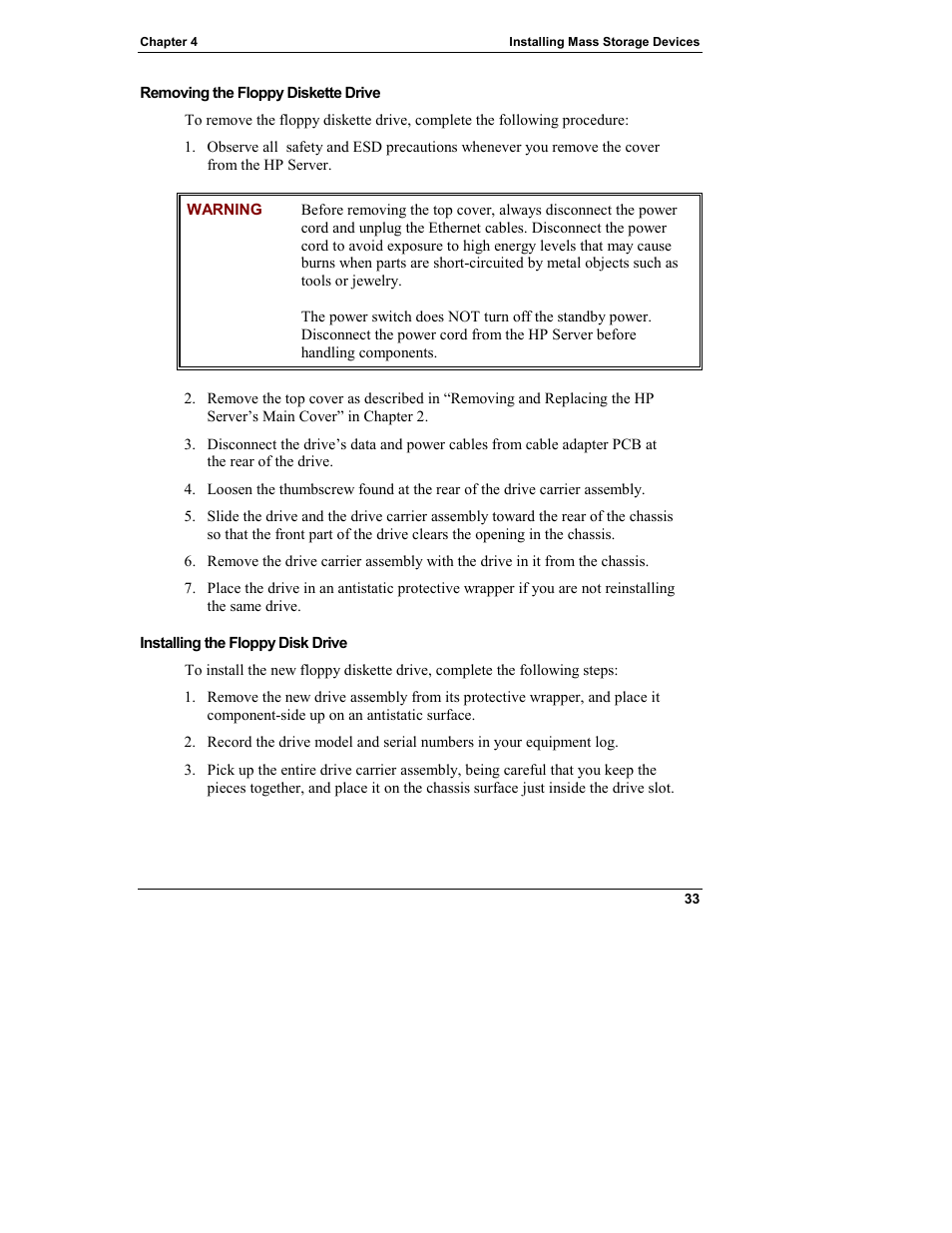 HP Integrity rx4610 Server User Manual | Page 41 / 249