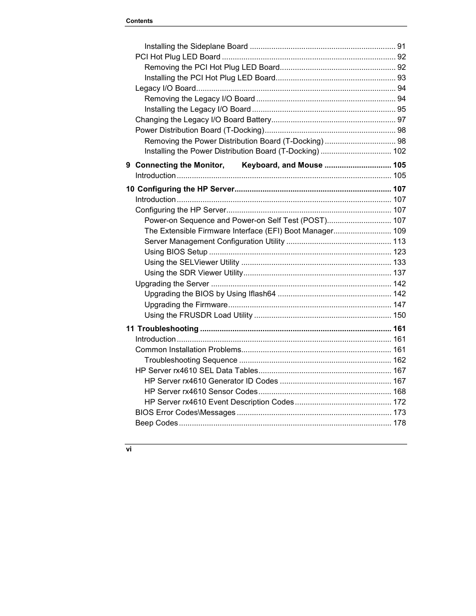 HP Integrity rx4610 Server User Manual | Page 6 / 249