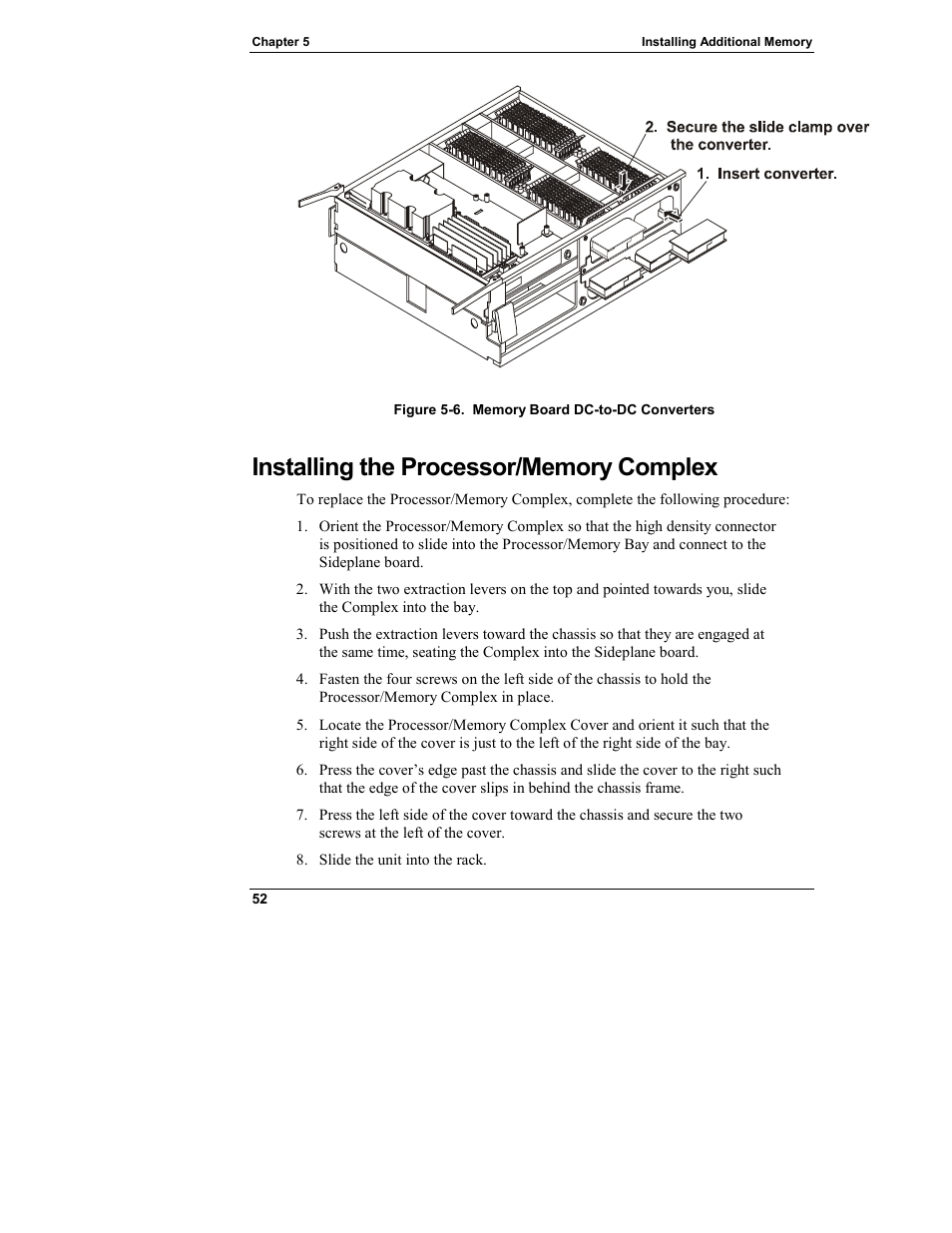 Installing the processor/memory complex | HP Integrity rx4610 Server User Manual | Page 60 / 249