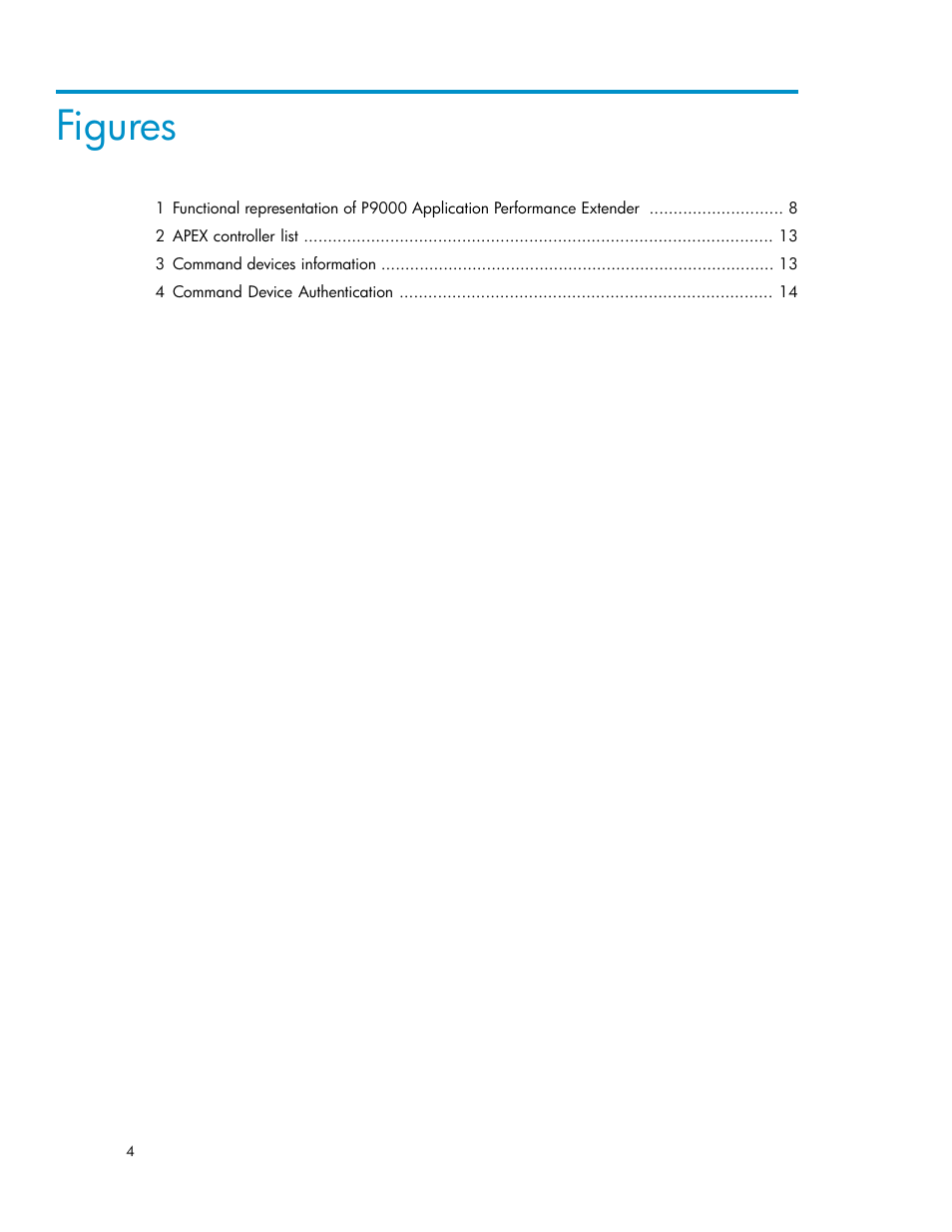 Figures | HP XP P9000 Application Performance Extender Software User Manual | Page 4 / 32