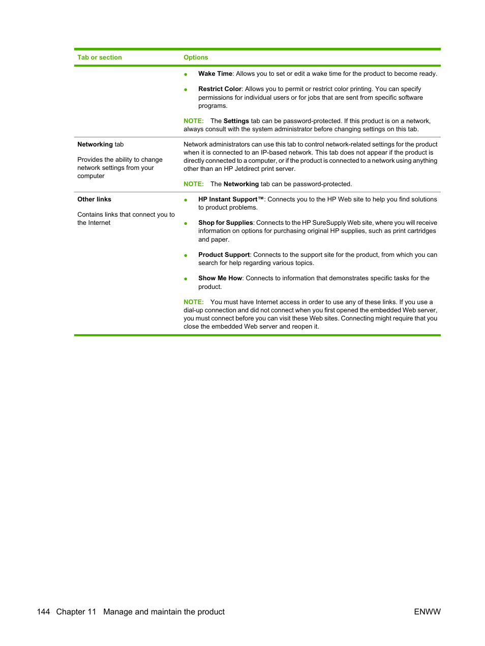 HP Color LaserJet CP6015 Printer series User Manual | Page 158 / 308