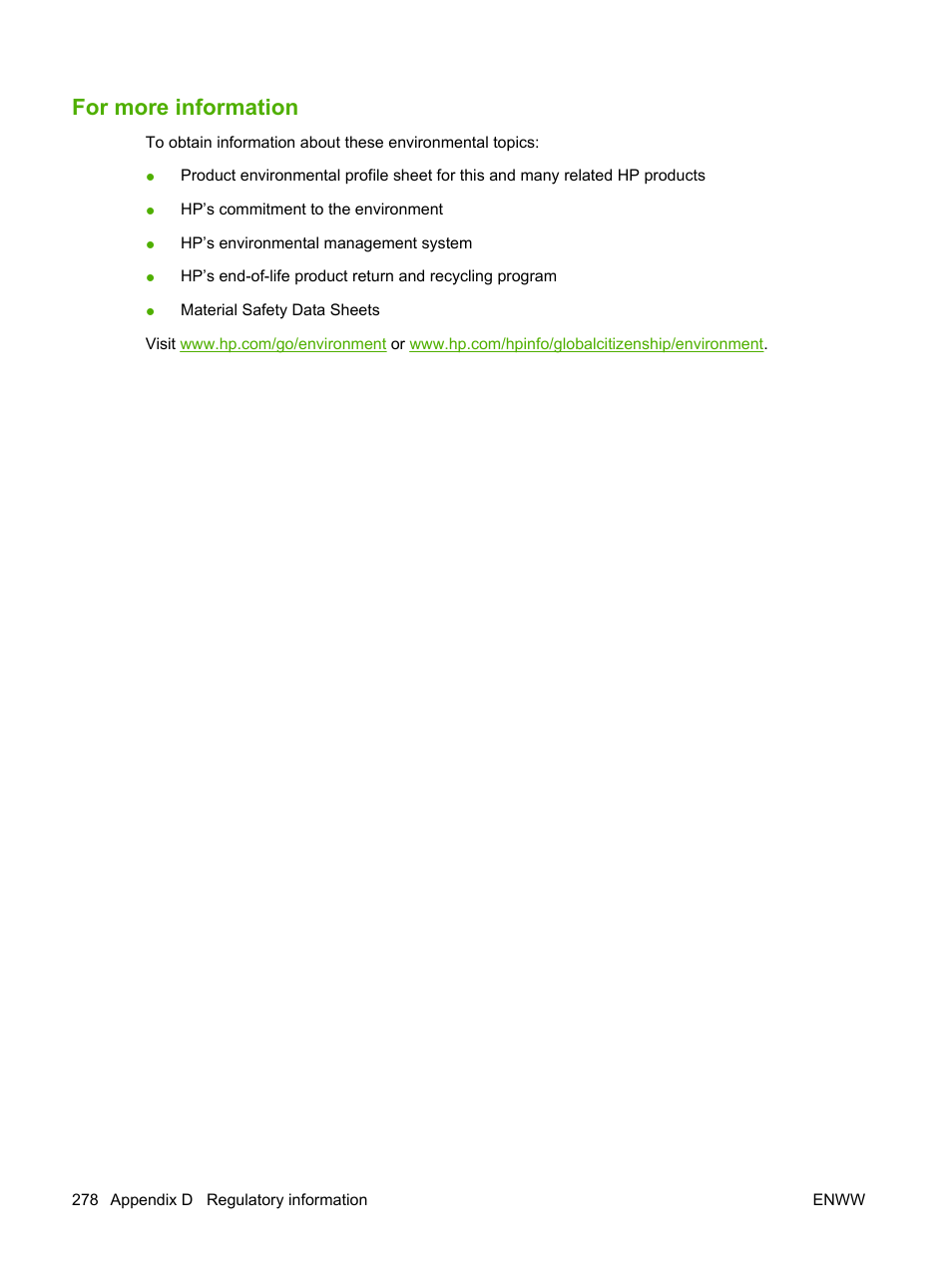 For more information | HP Color LaserJet CP6015 Printer series User Manual | Page 292 / 308