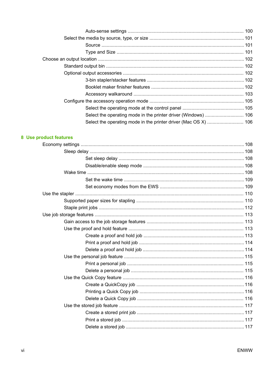 HP Color LaserJet CP6015 Printer series User Manual | Page 8 / 308