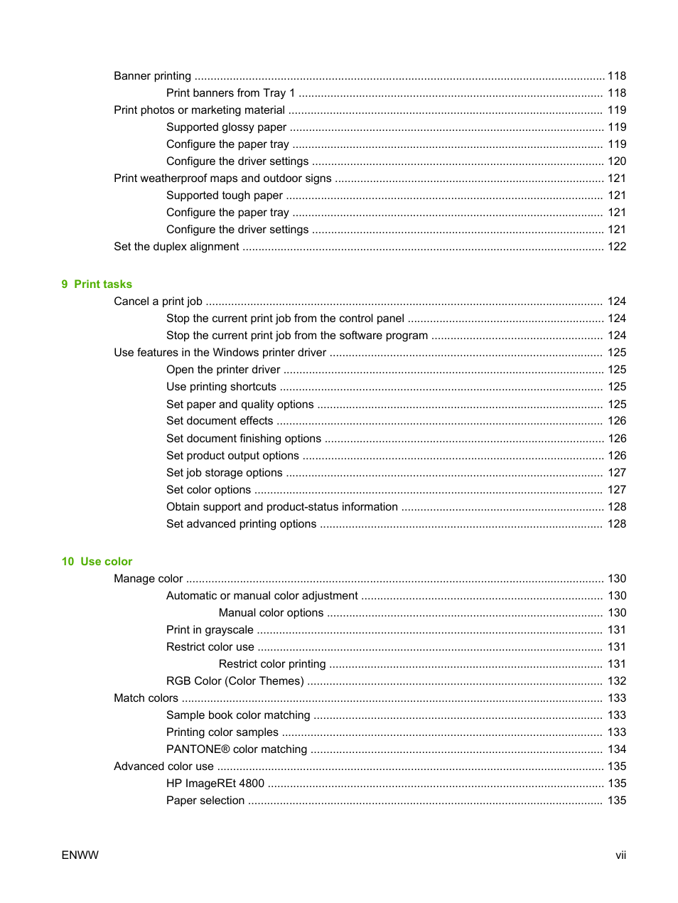 HP Color LaserJet CP6015 Printer series User Manual | Page 9 / 308