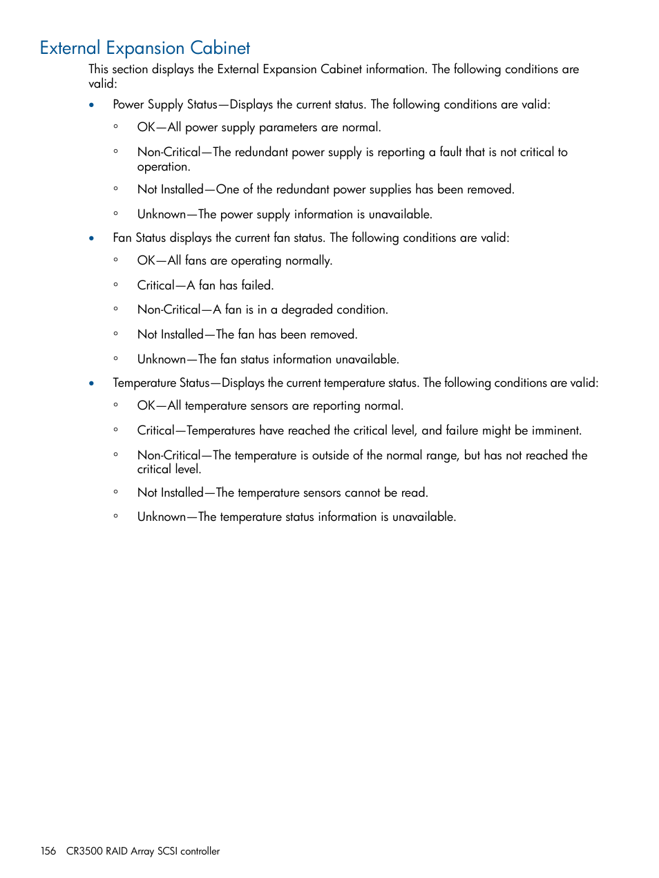 External expansion cabinet | HP Insight Management Agents User Manual | Page 156 / 172