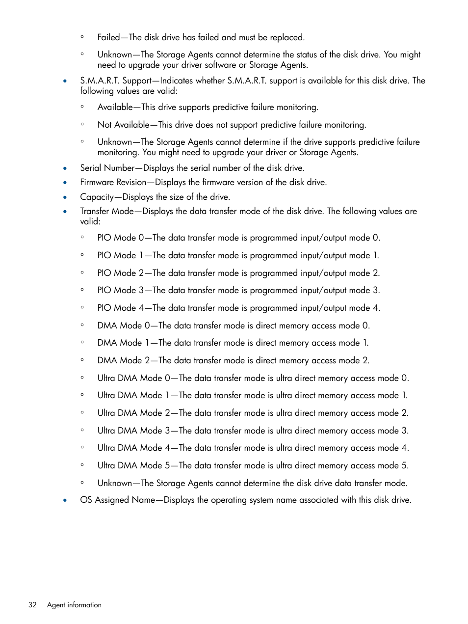 HP Insight Management Agents User Manual | Page 32 / 172