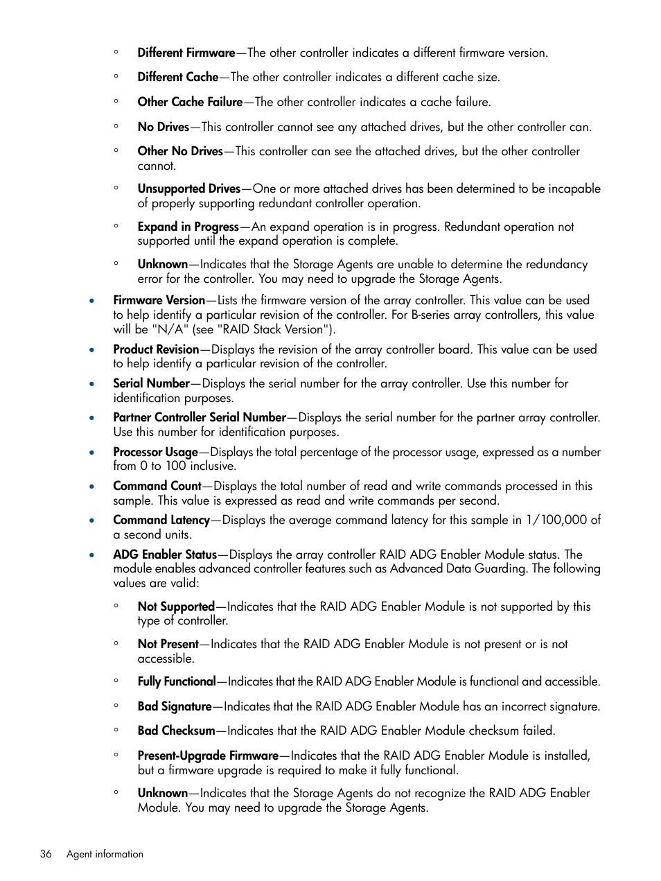 HP Insight Management Agents User Manual | Page 36 / 172