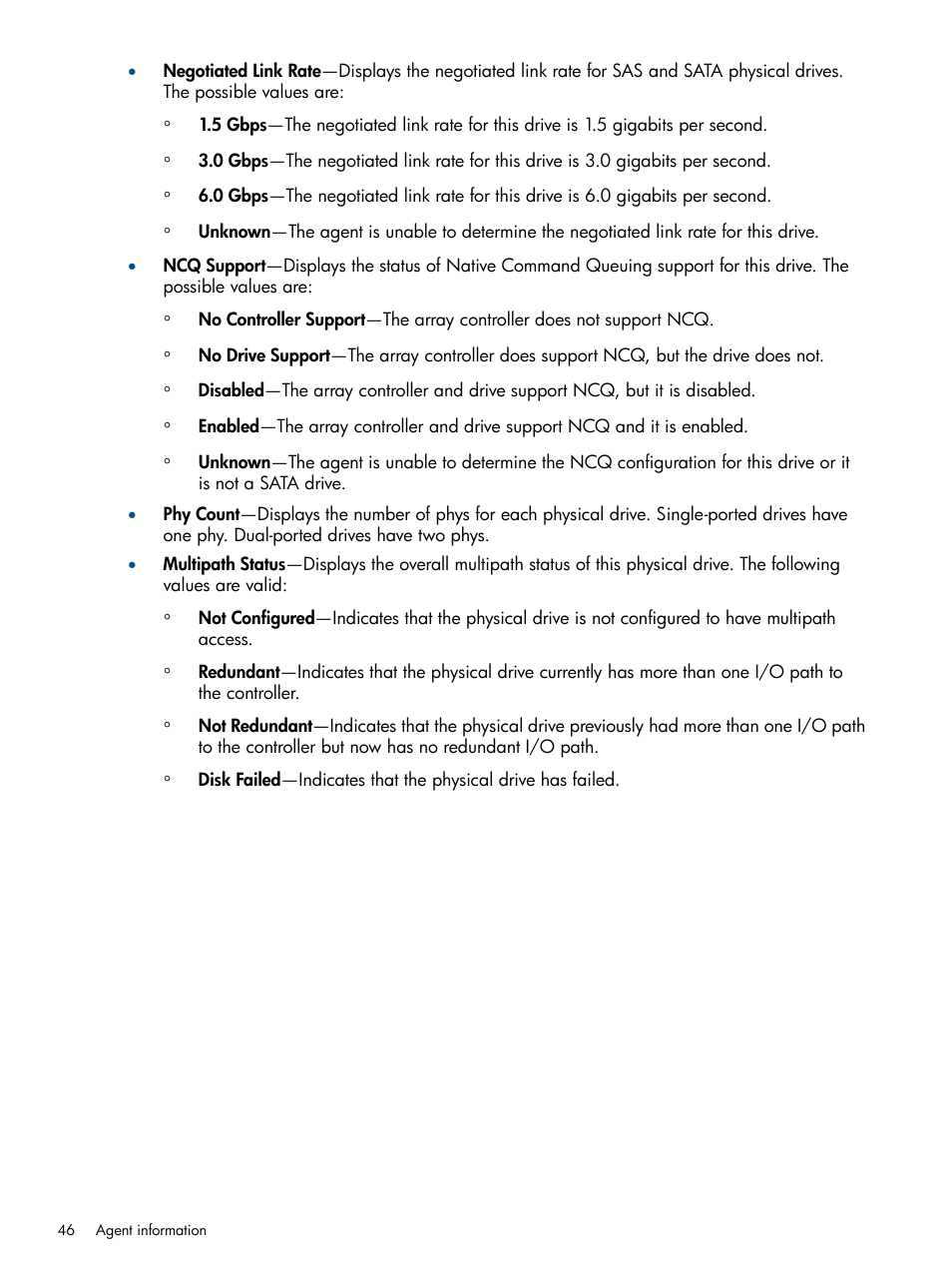 HP Insight Management Agents User Manual | Page 46 / 172