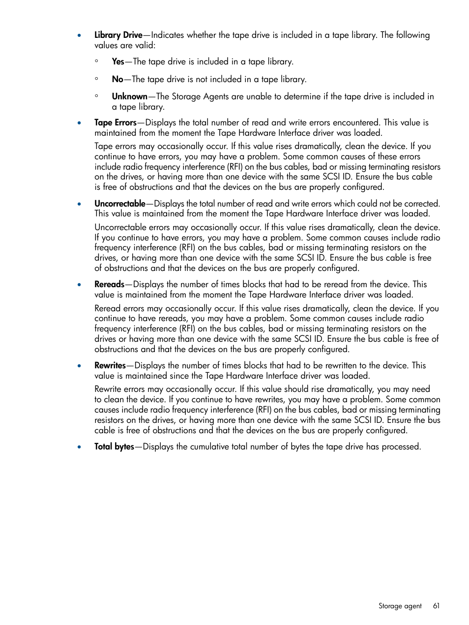 HP Insight Management Agents User Manual | Page 61 / 172