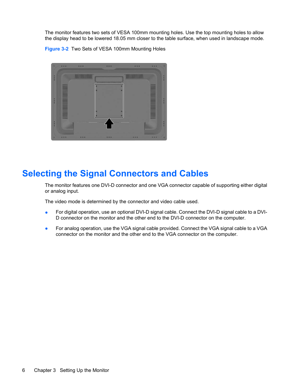 Selecting the signal connectors and cables | HP L2045w 20-inch Widescreen LCD Monitor User Manual | Page 14 / 49