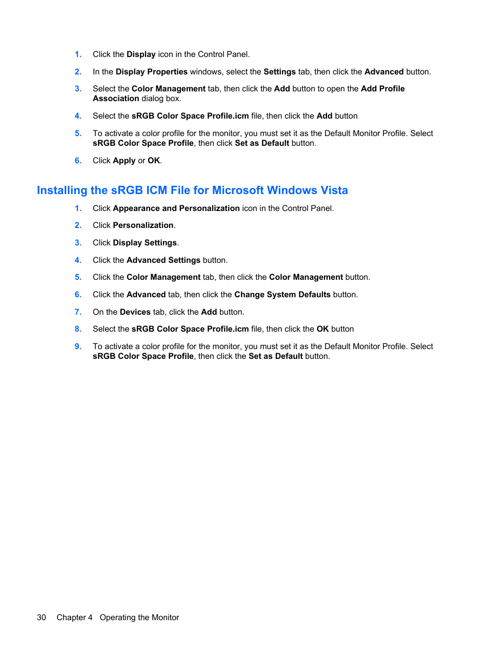 HP L2045w 20-inch Widescreen LCD Monitor User Manual | Page 38 / 49