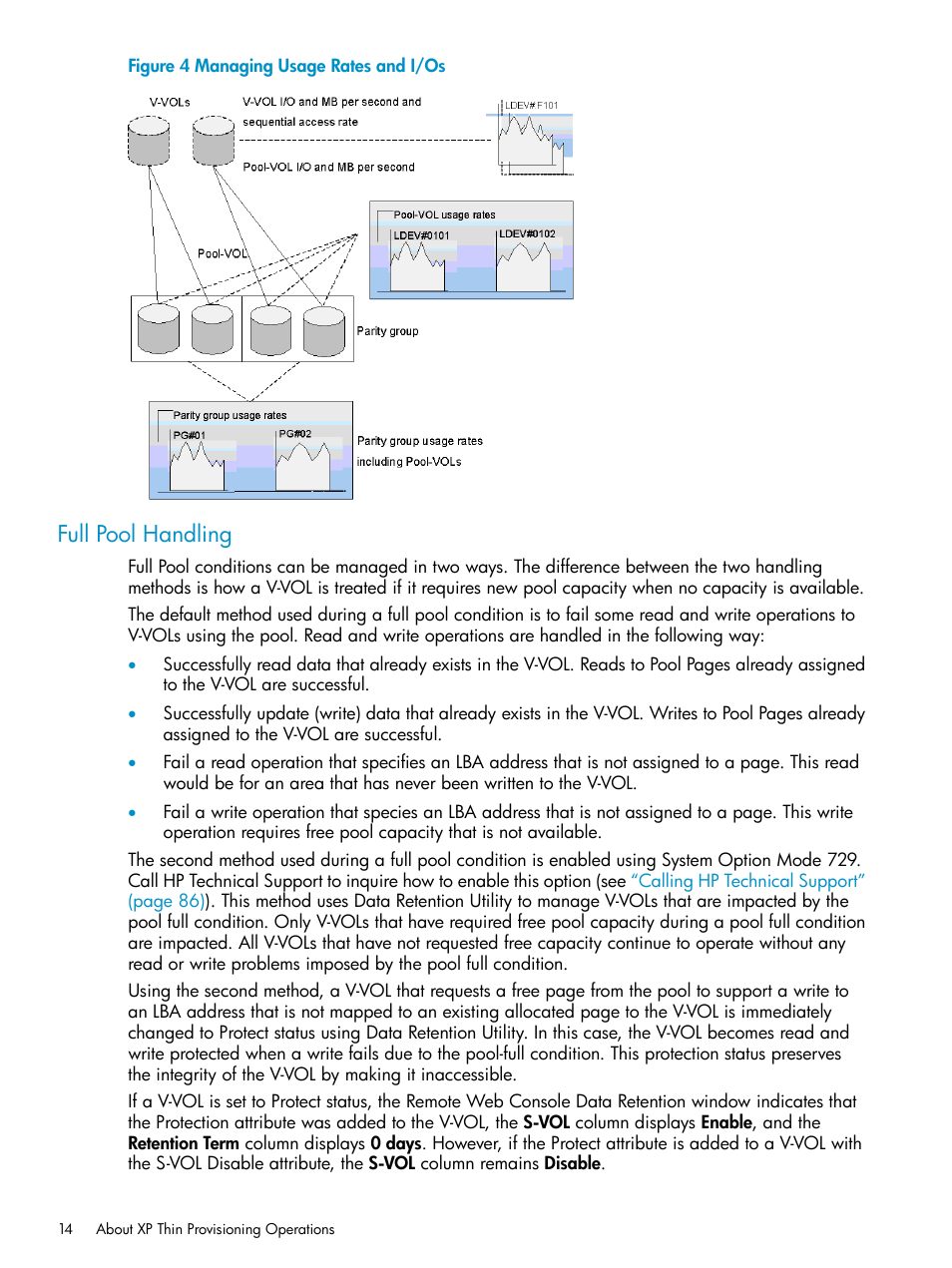 Full pool handling | HP StorageWorks XP Remote Web Console Software User Manual | Page 14 / 92