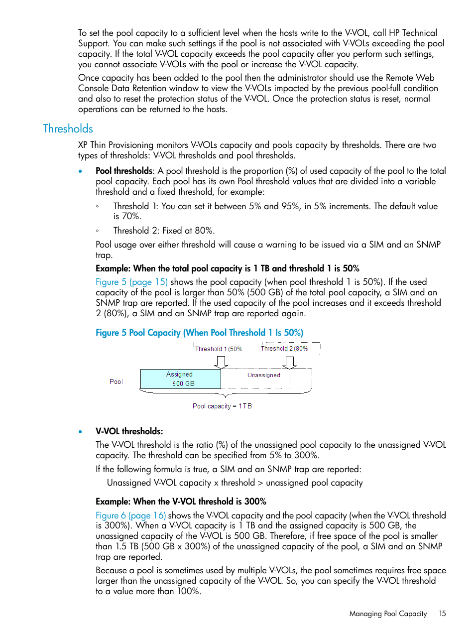Thresholds | HP StorageWorks XP Remote Web Console Software User Manual | Page 15 / 92
