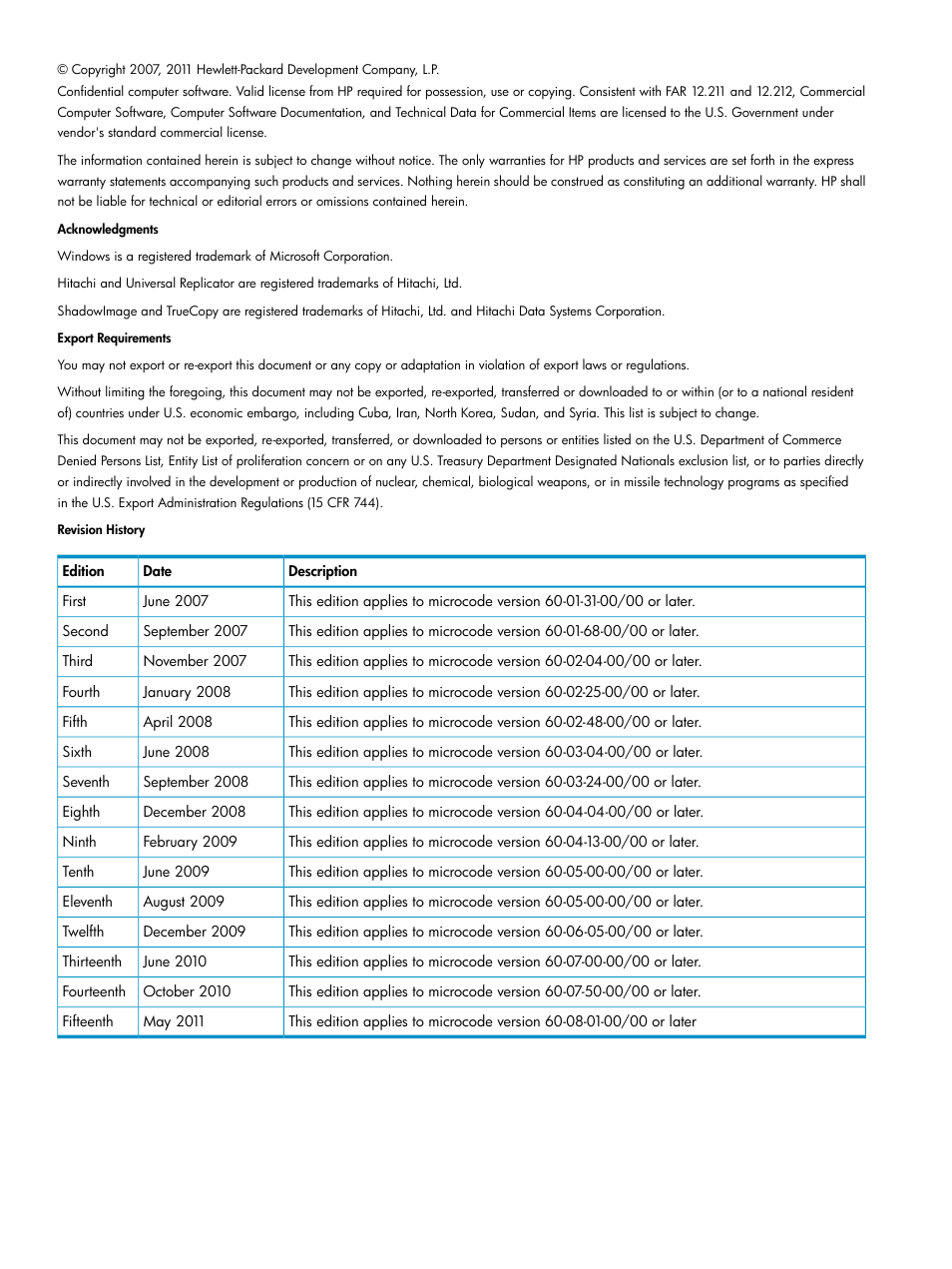 HP StorageWorks XP Remote Web Console Software User Manual | Page 2 / 92