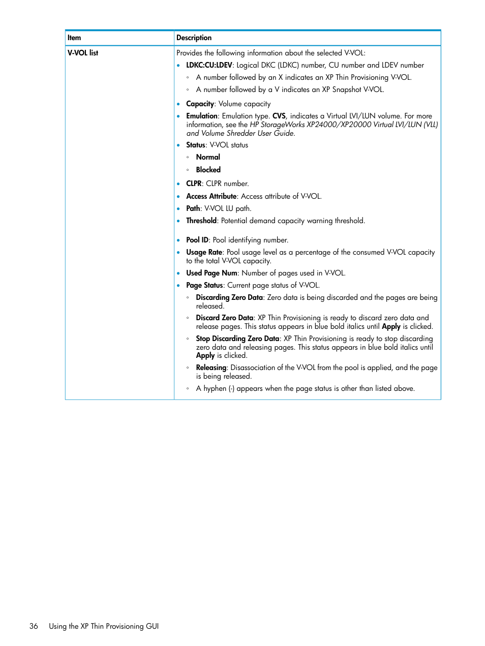 HP StorageWorks XP Remote Web Console Software User Manual | Page 36 / 92