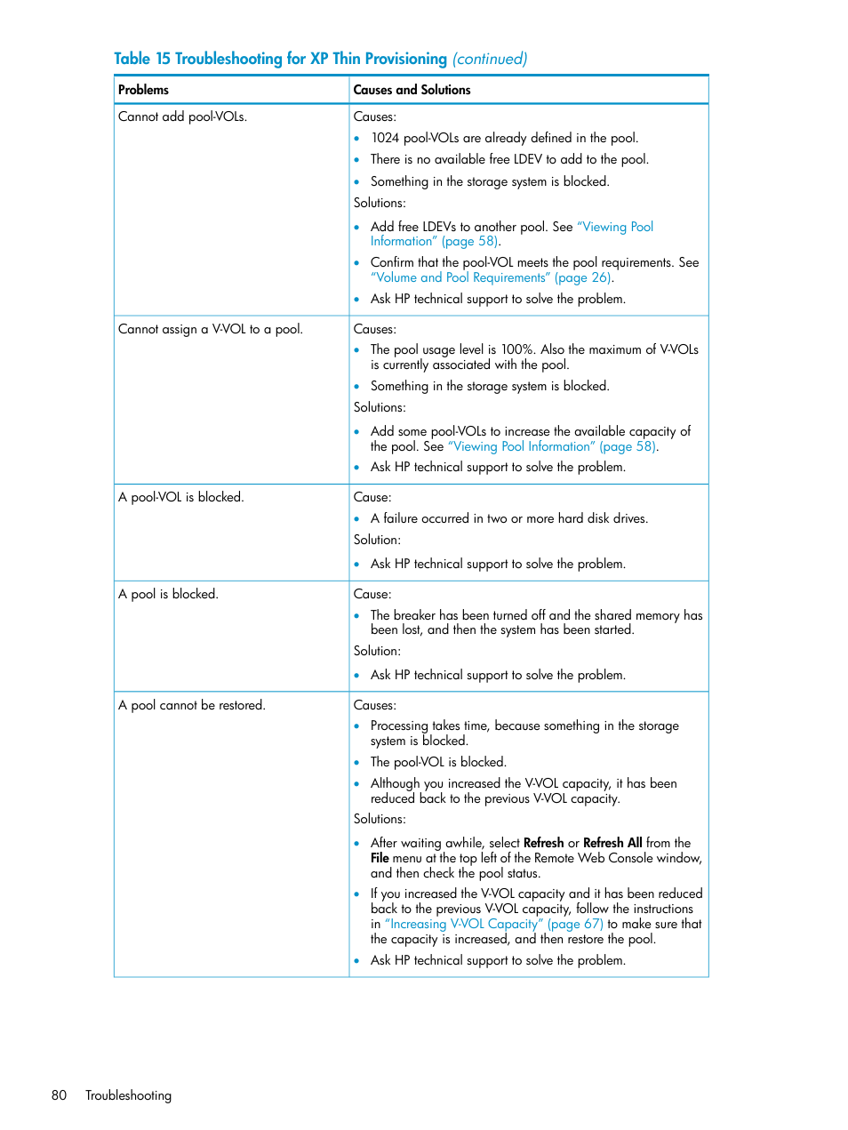 HP StorageWorks XP Remote Web Console Software User Manual | Page 80 / 92
