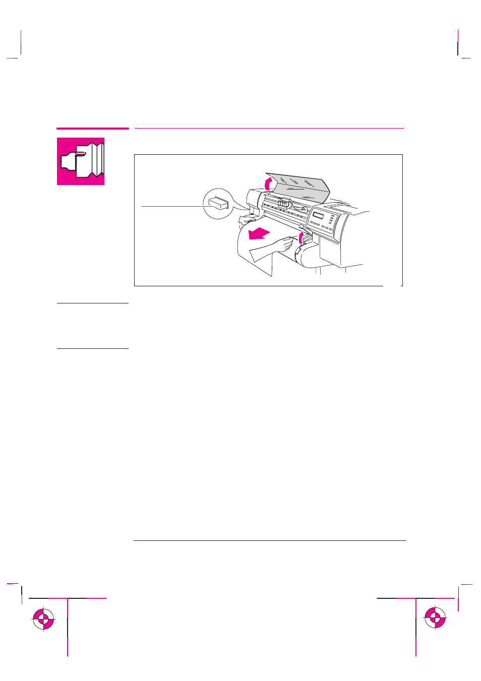 Clearing a media jam | HP Designjet 700 Printer series User Manual | Page 164 / 220