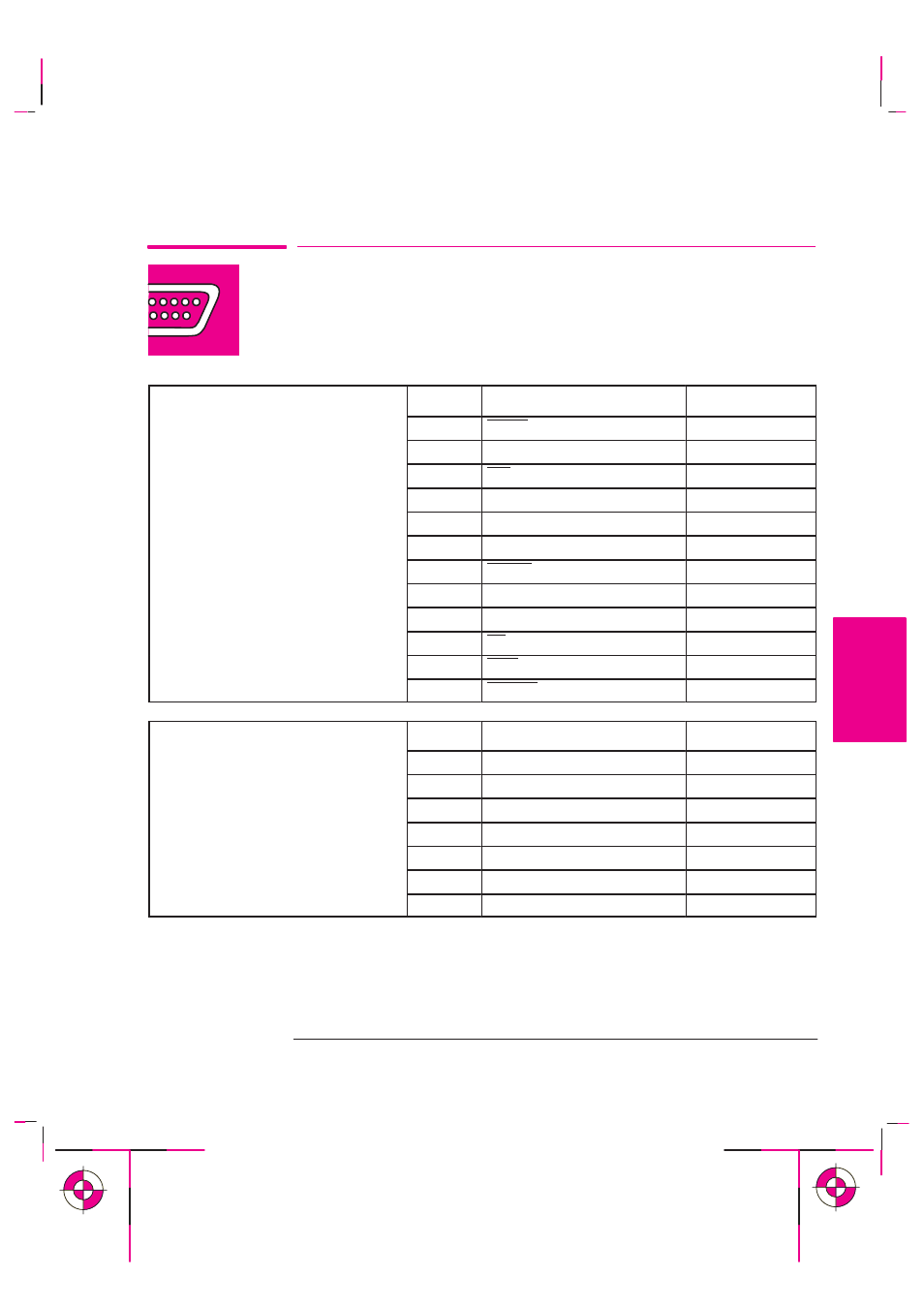 Interface specifications | HP Designjet 700 Printer series User Manual | Page 195 / 220