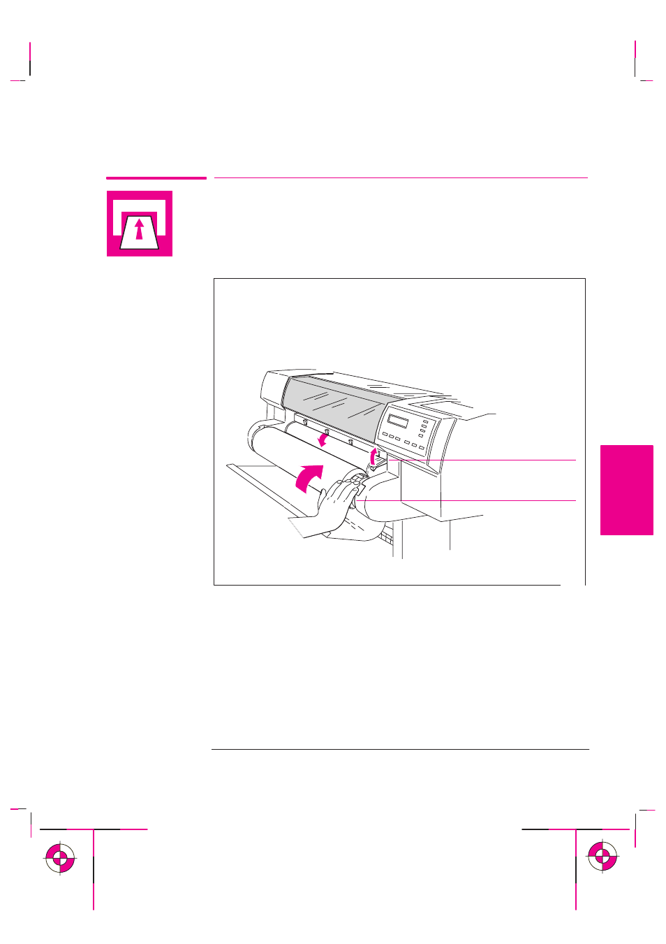 Loading media | HP Designjet 700 Printer series User Manual | Page 79 / 220