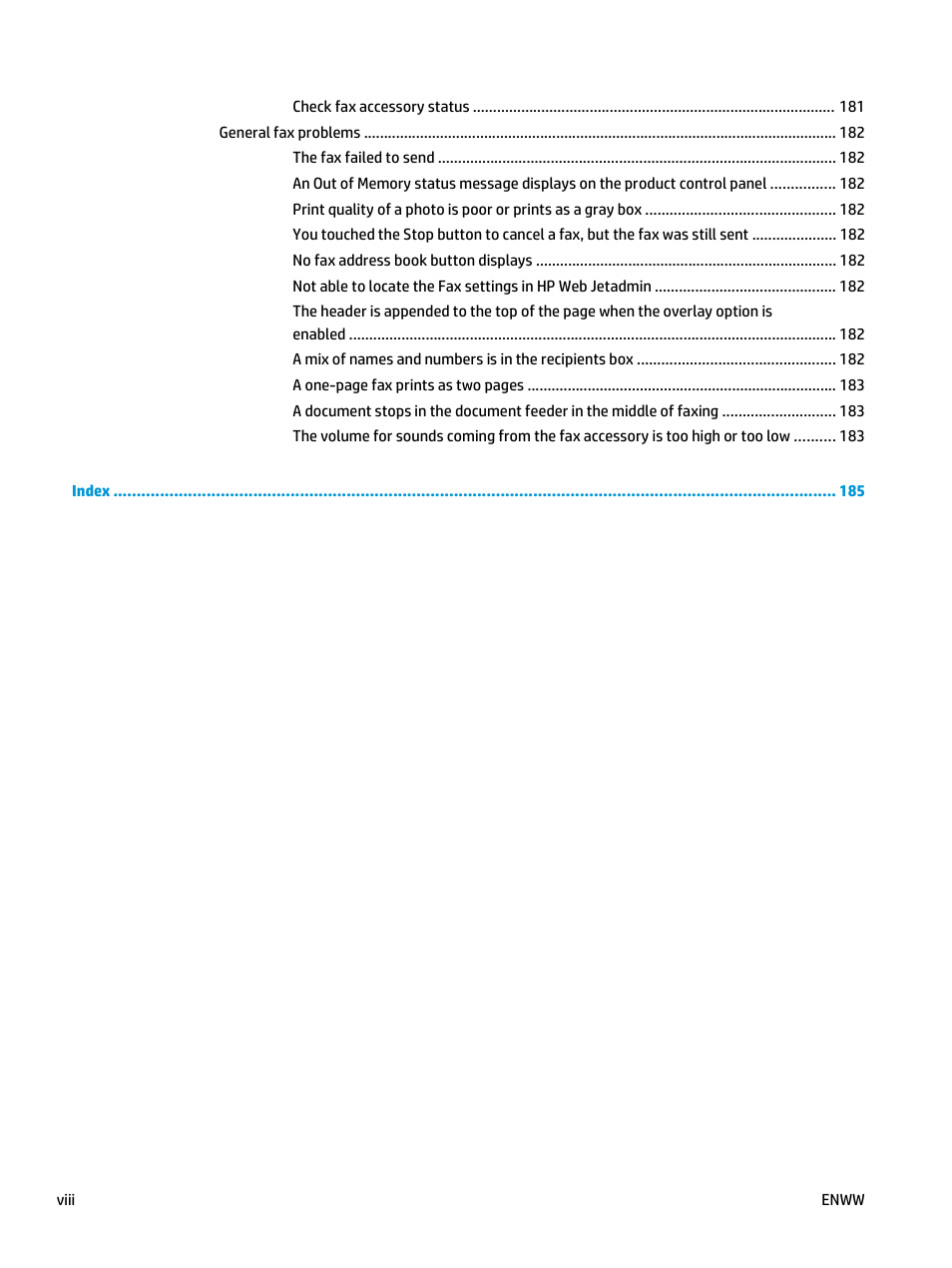 HP LaserJet Enterprise flow M830 Multifunction Printer series User Manual | Page 10 / 200