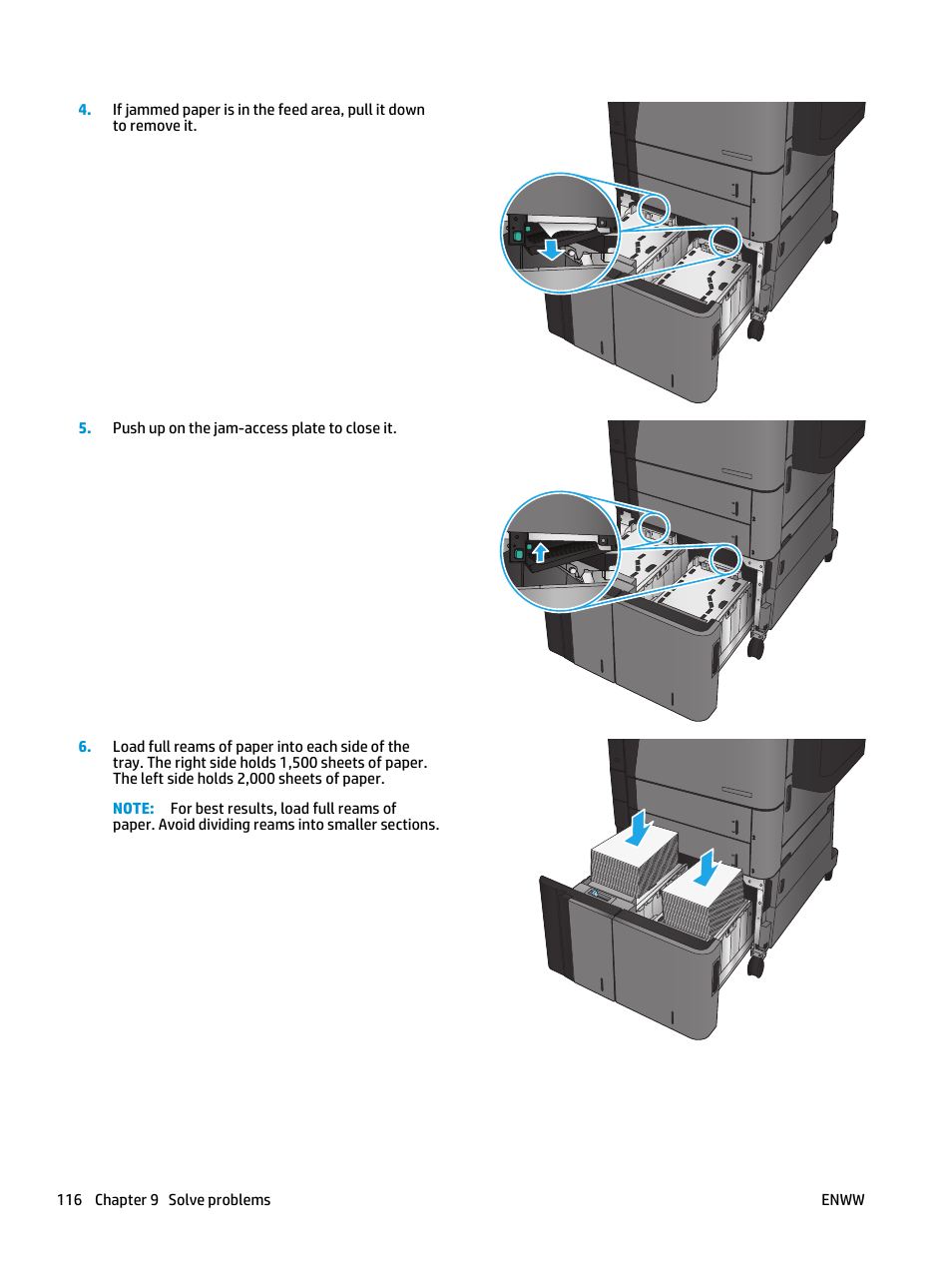 HP LaserJet Enterprise flow M830 Multifunction Printer series User Manual | Page 126 / 200