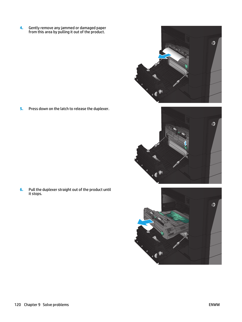 HP LaserJet Enterprise flow M830 Multifunction Printer series User Manual | Page 130 / 200
