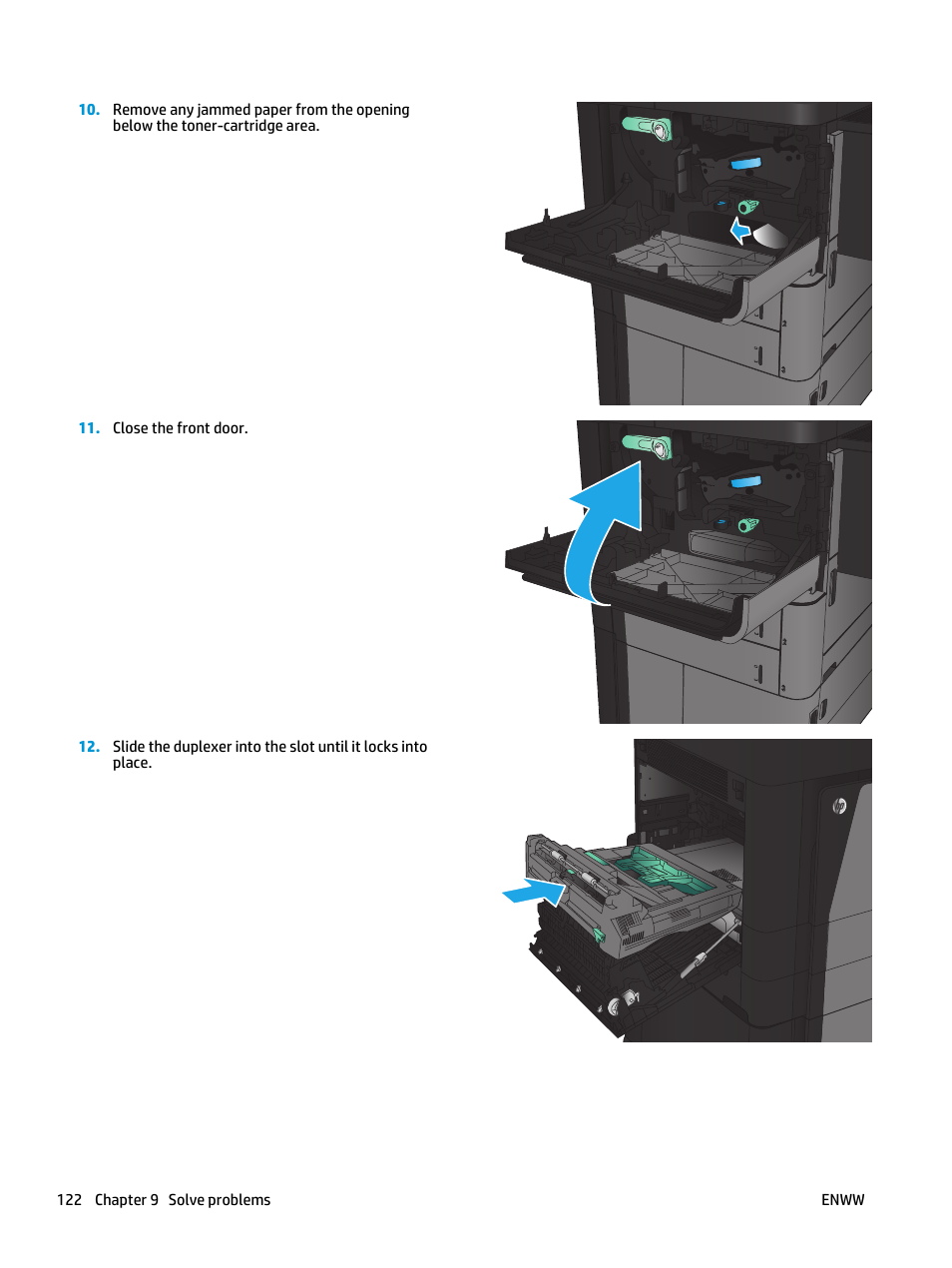 HP LaserJet Enterprise flow M830 Multifunction Printer series User Manual | Page 132 / 200