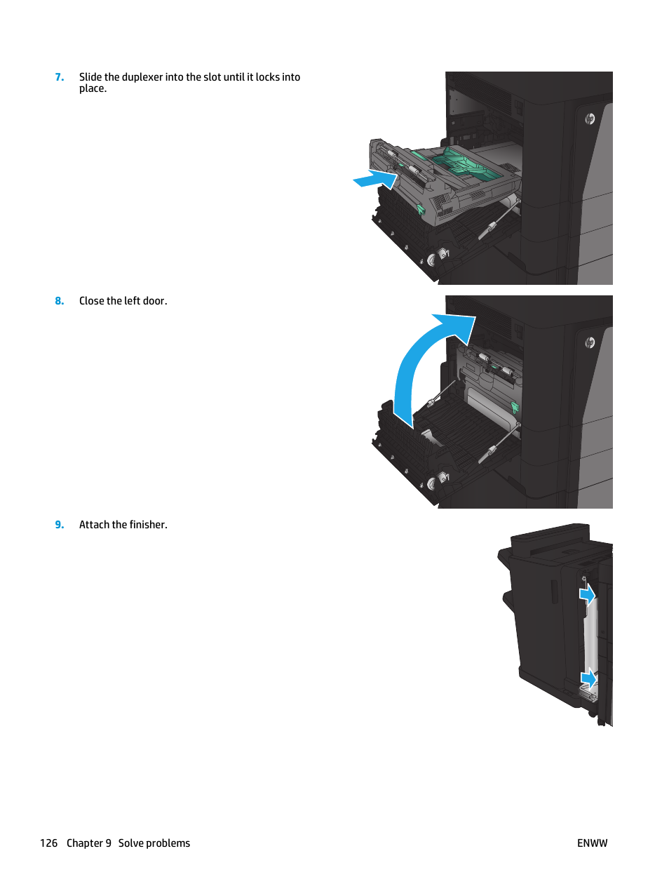 HP LaserJet Enterprise flow M830 Multifunction Printer series User Manual | Page 136 / 200