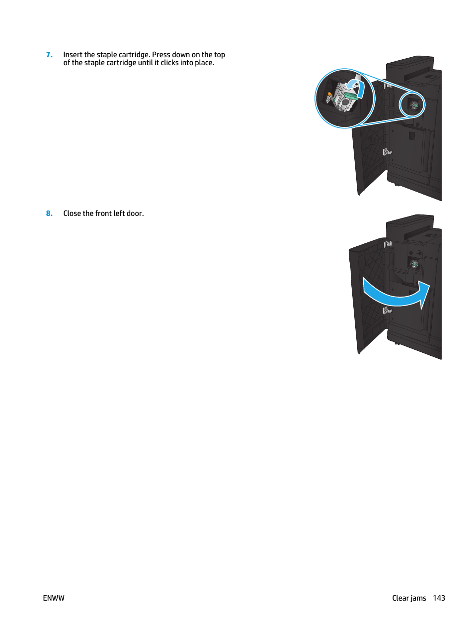 HP LaserJet Enterprise flow M830 Multifunction Printer series User Manual | Page 153 / 200