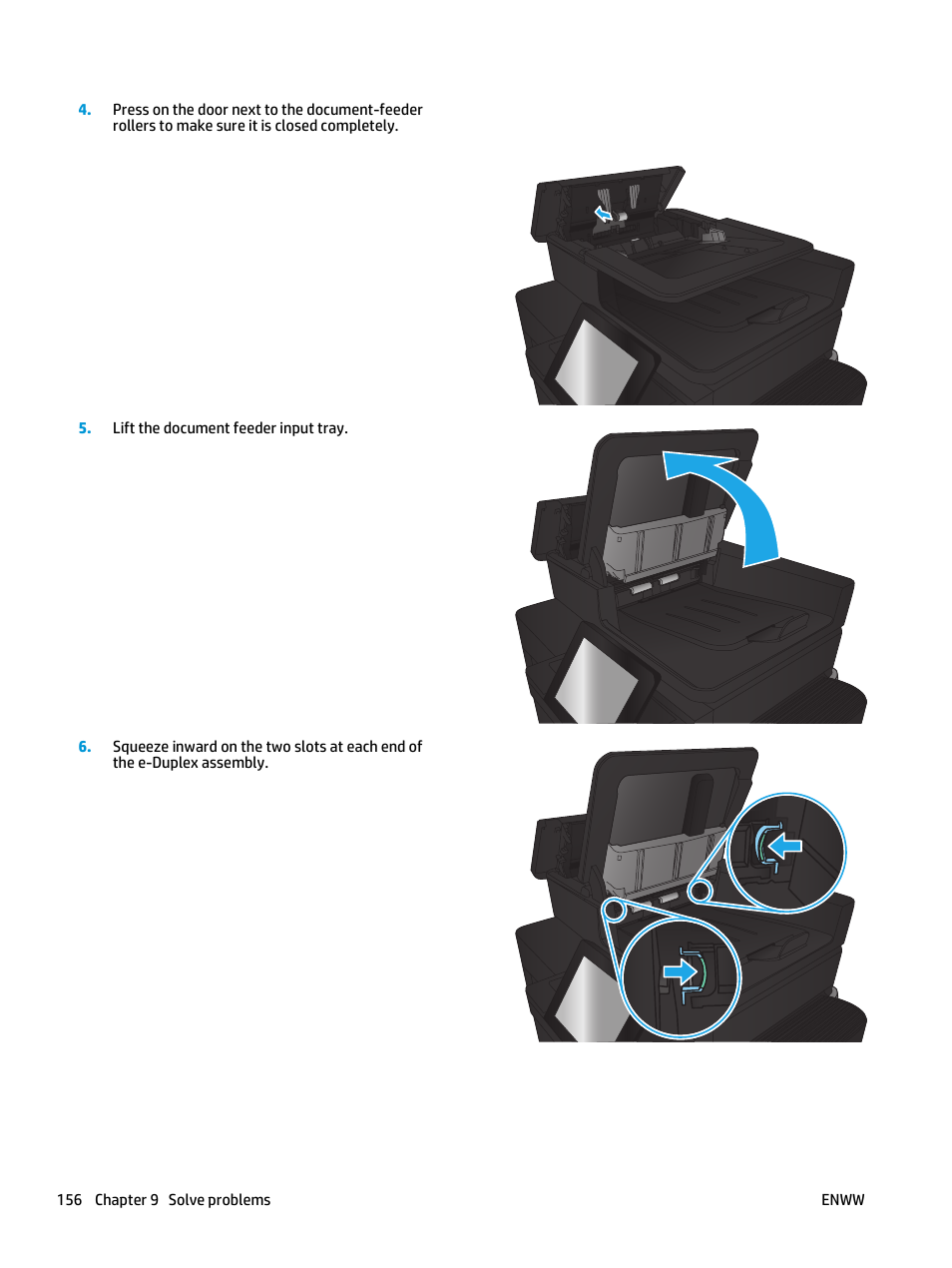 HP LaserJet Enterprise flow M830 Multifunction Printer series User Manual | Page 166 / 200