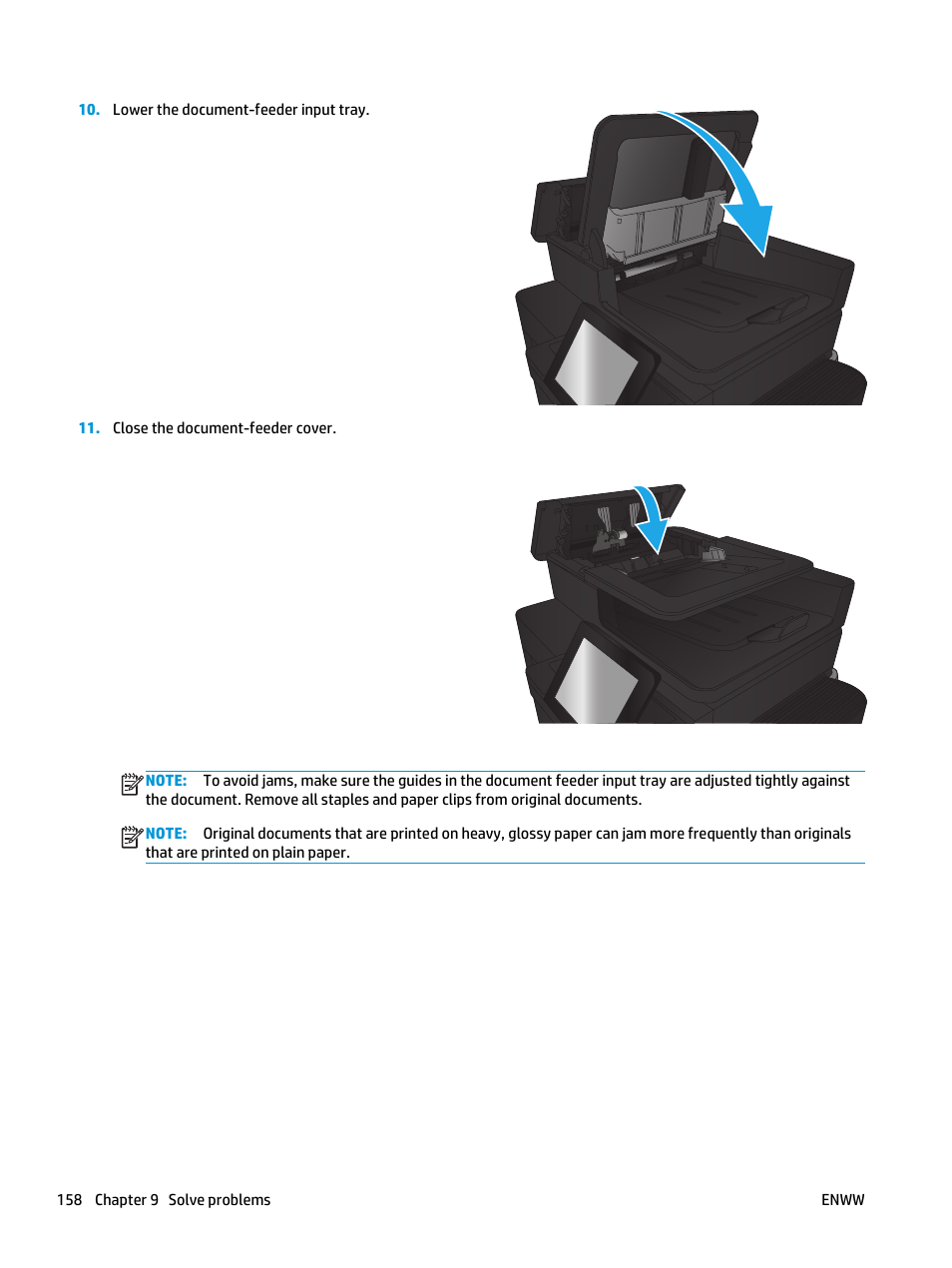 HP LaserJet Enterprise flow M830 Multifunction Printer series User Manual | Page 168 / 200
