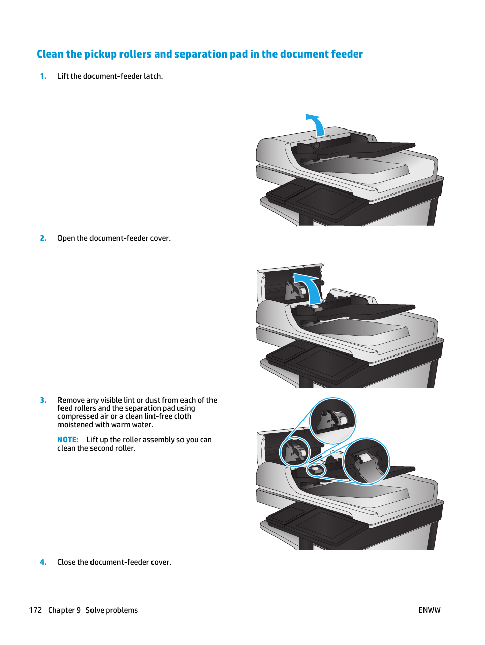 HP LaserJet Enterprise flow M830 Multifunction Printer series User Manual | Page 182 / 200