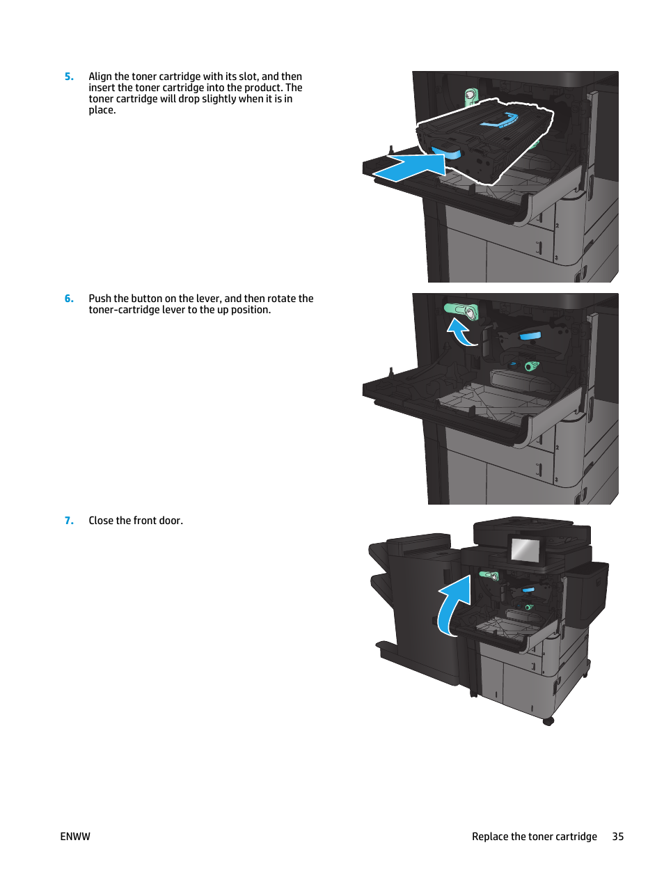 HP LaserJet Enterprise flow M830 Multifunction Printer series User Manual | Page 45 / 200