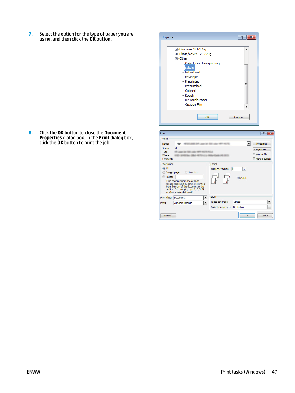 HP LaserJet Enterprise flow M830 Multifunction Printer series User Manual | Page 57 / 200