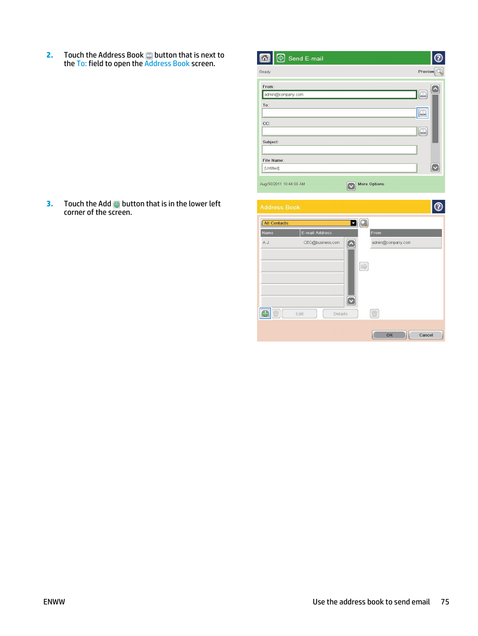 HP LaserJet Enterprise flow M830 Multifunction Printer series User Manual | Page 85 / 200