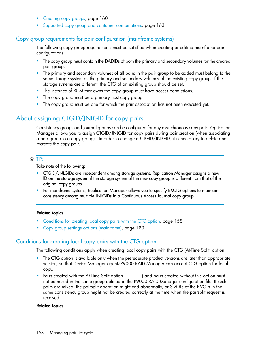 About assigning ctgid/jnlgid for copy pairs | HP 9000 rp5405 Servers User Manual | Page 158 / 484